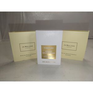 2 x Jo Malone English Pear & Freesia 1x Tom Ford Soleil Blanc 0.05 oz. Lot of 3